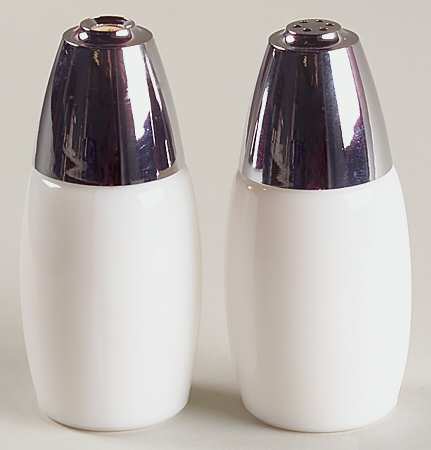 White Coupe Salt & Pepper Set