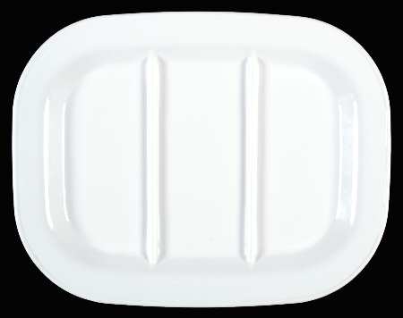 White Coupe 15" Rectangular Roaster