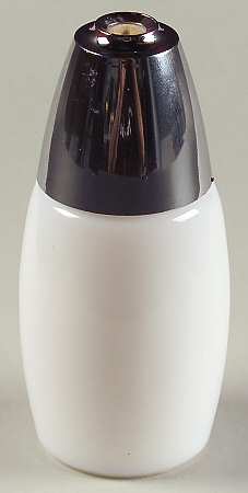 White Coupe Pepper Shaker