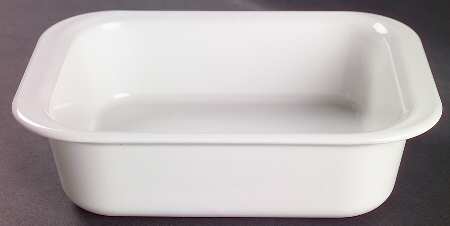 White Coupe 8" Fast Food Dish No Cover