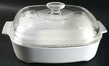 White Coupe 10" Covered Browning Skillet
