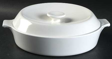 White Coupe 1 Quart Saucepan & Lid
