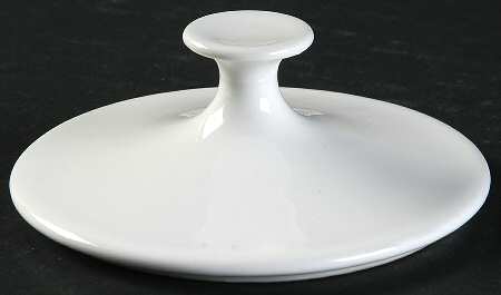 White Coupe Lid for Sugar Bowl