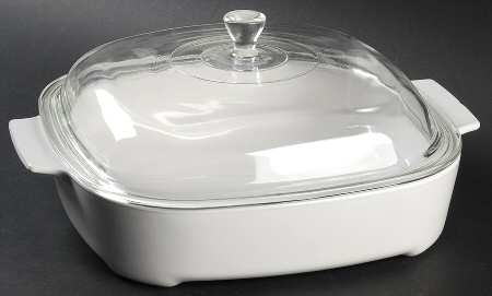 White Coupe 10" Covered Browning Skillet