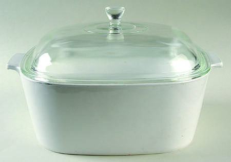 White Coupe 5 Quart Square Casserole with Lid