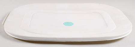 White Flora Plastic Lid for 15" Rectangular Roaster