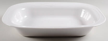 White Flora 15" Rectangular Roaster