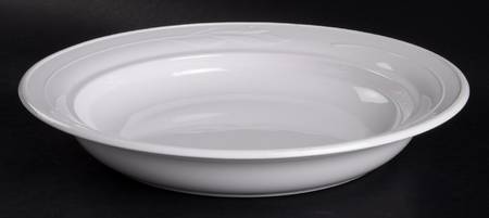 White Flora 1 Qt Round Casserole No Lid