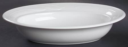 White Flora 1 Quart Oval Casserole No Lid