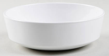 White Narrow Rim (Pyroceram) Coupe Cereal Bowl