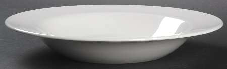 White Narrow Rim (Pyroceram) Large Rim Soup Bowl