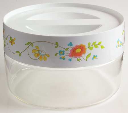 Wildflower (Corelle) 3" Glassware Storage Jar & Lid