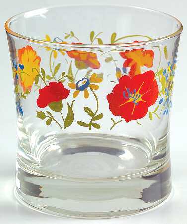 Wildflower (Corelle) 10 Oz Glassware Double Old Fashioned by Corning Corelle