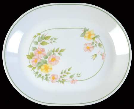 Windsor Rose (Corelle) 12" Oval Serving Platter