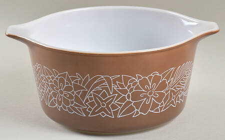 Woodland Brown (Corelle) 1 Qt Round Casserole No Lid