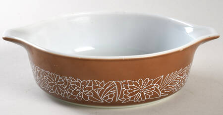 Woodland Brown (Corelle) 1 Pt Round Casserole No Lid