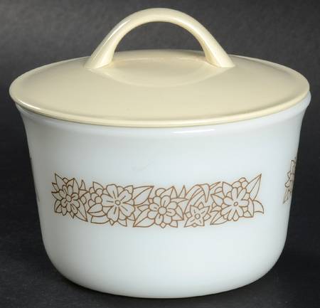 Woodland Brown (Corelle) Sugar Bowl & Lid
