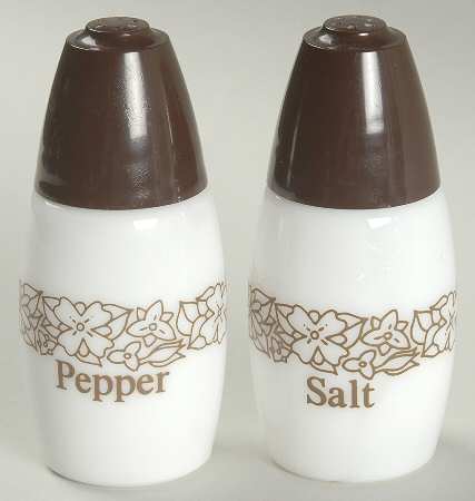 Woodland Brown (Corelle) Salt & Pepper Set