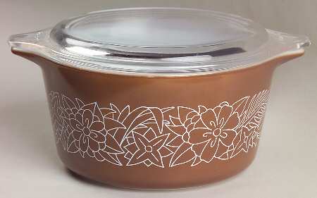 Woodland Brown (Corelle) 1 Qt Round Covered Casserole