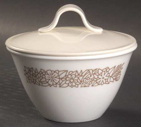 Woodland Brown (Corelle) Sugar Bowl & Lid