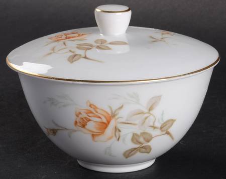 Harvest Rose Sugar Bowl & Lid