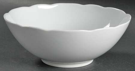Camelia (All White) 8" Round Vegetable Bowl