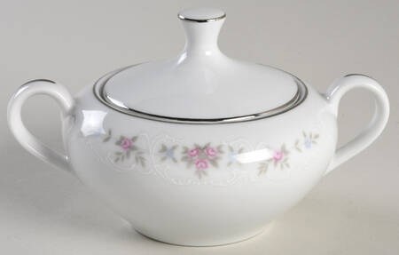 Floral Lace Sugar Bowl & Lid