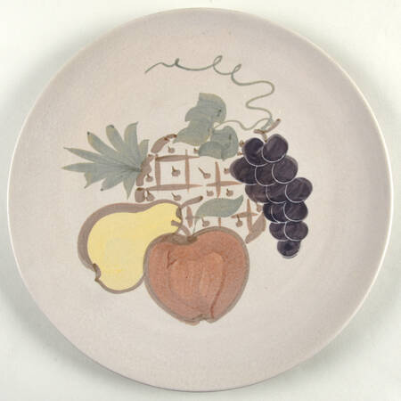 Country Harvest 12" Chop Plate (Round Platter) by Chatham Potters 