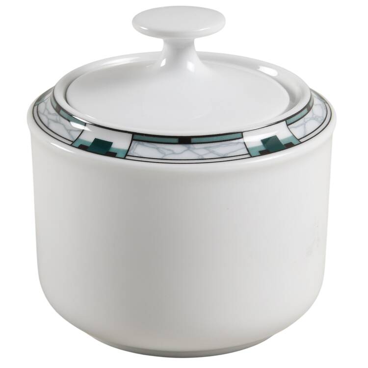 Prestige Green Sugar Bowl & Lid