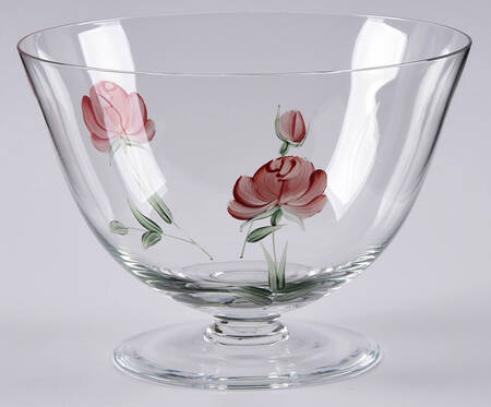 Rose Glassware Footed Dessert