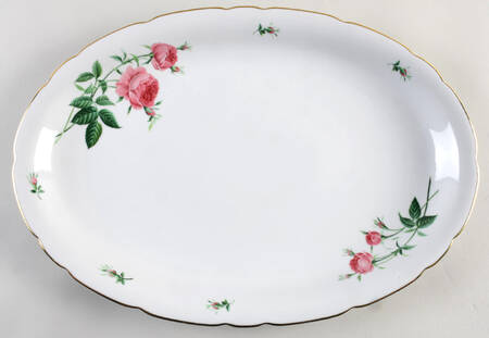 Rose 17" Oval Serving Platter