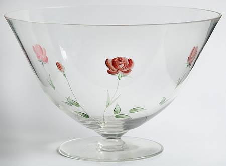 Rose Glassware Centerpiece