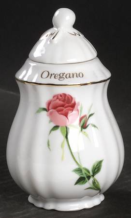 Rose Oregano Spice Jar & Lid
