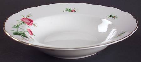 Rose Rim Soup Bowl
