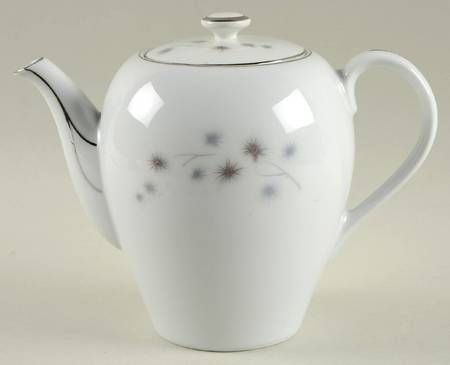 Platinum Star Burst Coffee Pot & Lid