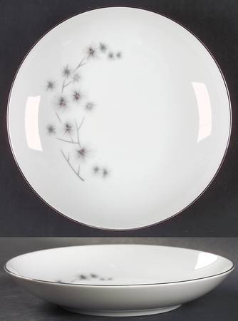 Platinum Star Burst Coupe Soup Bowl