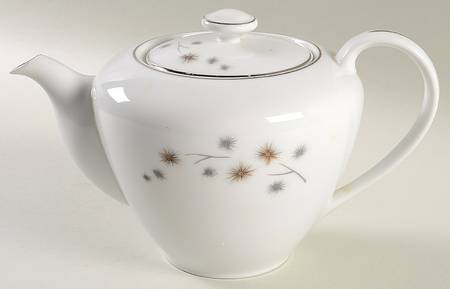 Platinum Star Burst Teapot & Lid