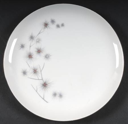 Platinum Star Burst Luncheon Plate