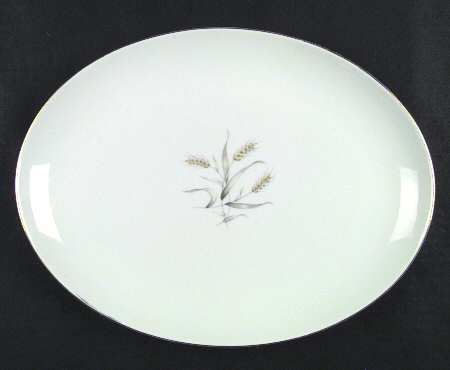 Spring Wheat 12" Oval Serving Platter
