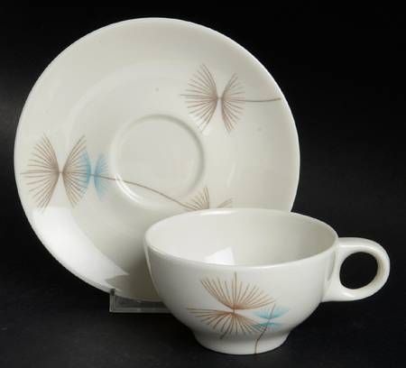 Calinda Flat Cup & Saucer Set