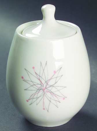 Pink Fancy Sugar Bowl & Lid