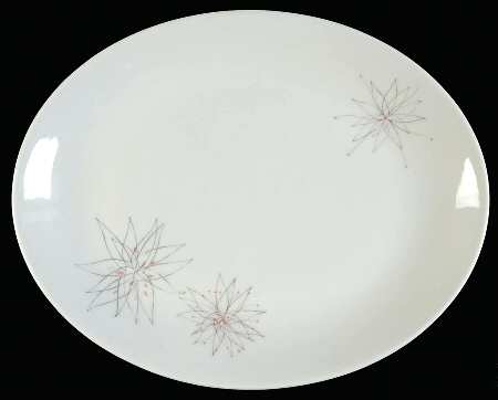 Pink Fancy 12" Oval Serving Platter
