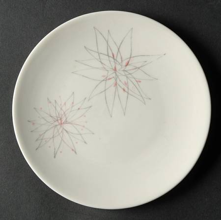 Pink Fancy Bread & Butter Plate