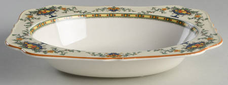 A1476 (Round, Scalloped) 9" Oval Vegetable Bowl