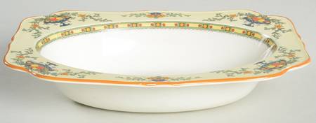 A1476 (Round, Scalloped) 9" Rectangular Vegetable Bowl