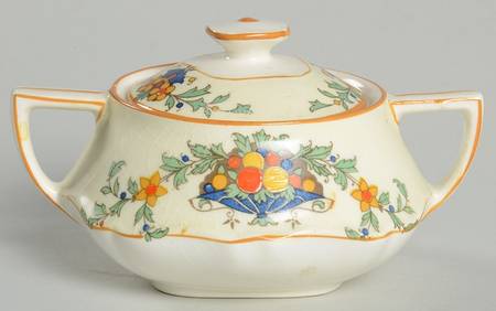 A1476 (Round, Scalloped) Mini Sugar Bowl & Lid