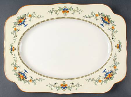 A1476 (Round, Scalloped) 18" Rectangular Serving Platter