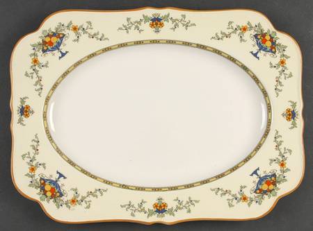 A1476 (Round, Scalloped) 14" Rectangular Serving Platter