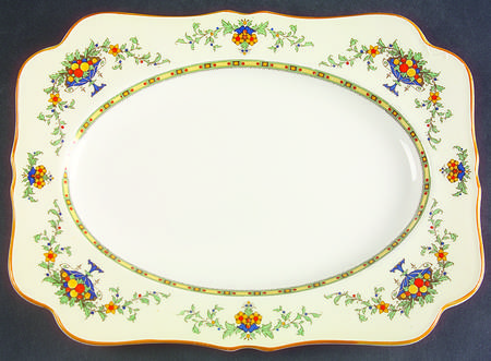 A1476 (Round, Scalloped) 12" Rectangular Serving Platter