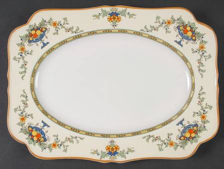 A1476 (Round, Scalloped) 10" Rectangular Serving Platter